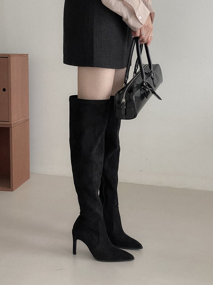 Vade - Korean Women Fashion - #womensfashion - Knee High Long Span Boots - 9