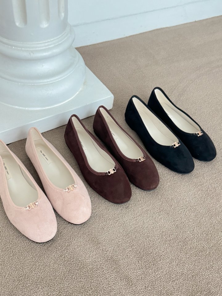 Vade - Korean Women Fashion - #womensfashion - Suede Point Flats - 12