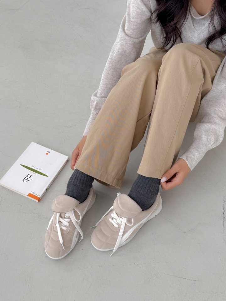 Vade - Korean Women Fashion - #womensfashion - Speed Runner Suede Sneakers - 8