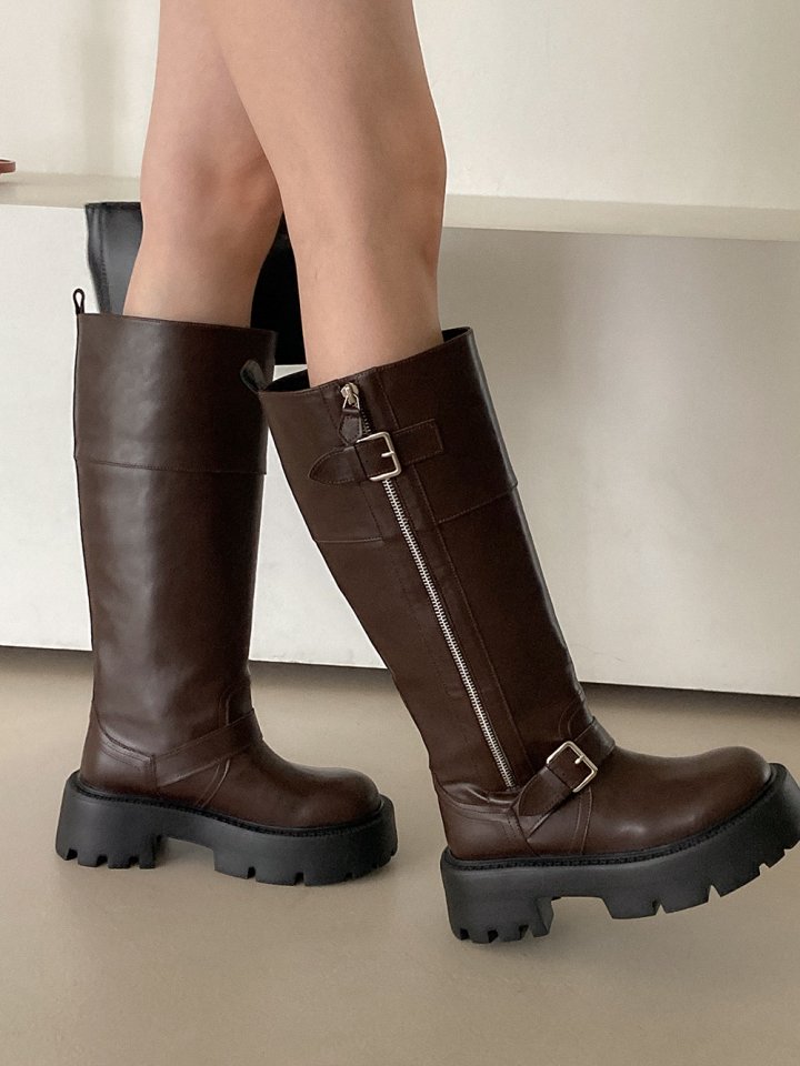 Vade - Korean Women Fashion - #womensfashion - Half Mid Boots Long Walkers - 6