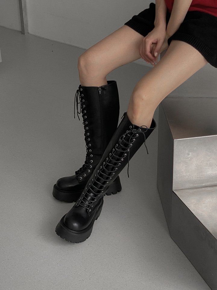 Vade - Korean Women Fashion - #womensfashion - Half Long Black Walkers - 3