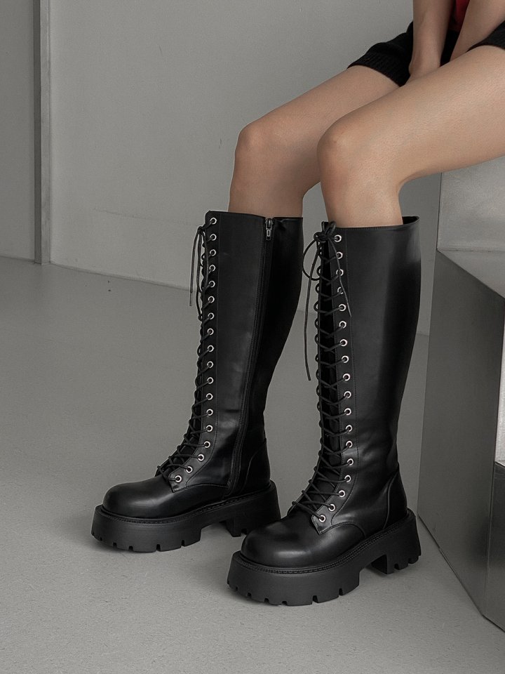 Vade - Korean Women Fashion - #womensfashion - Half Long Black Walkers - 5