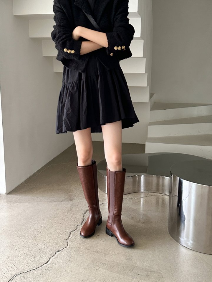 Vade - Korean Women Fashion - #womensfashion - Mid Half Boots - 8