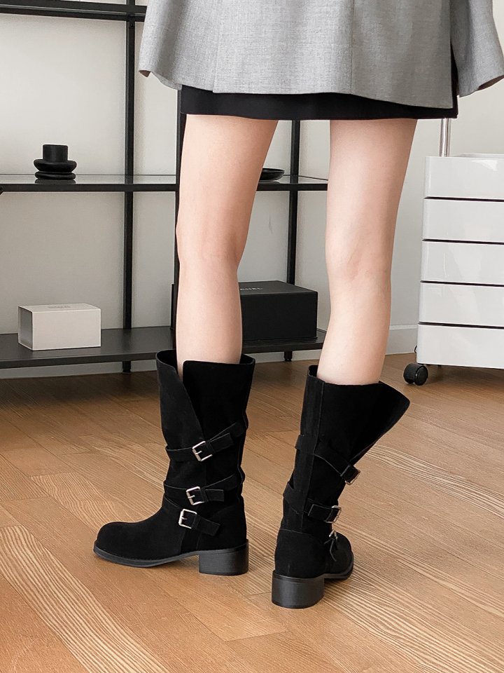 Vade - Korean Women Fashion - #womensfashion - Best Half Mid Boots - 12