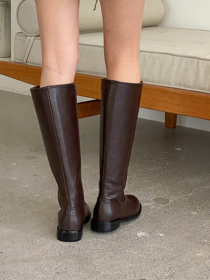 Vade - Korean Women Fashion - #womensfashion - Low Heel Basic Mid Half Boots - 11