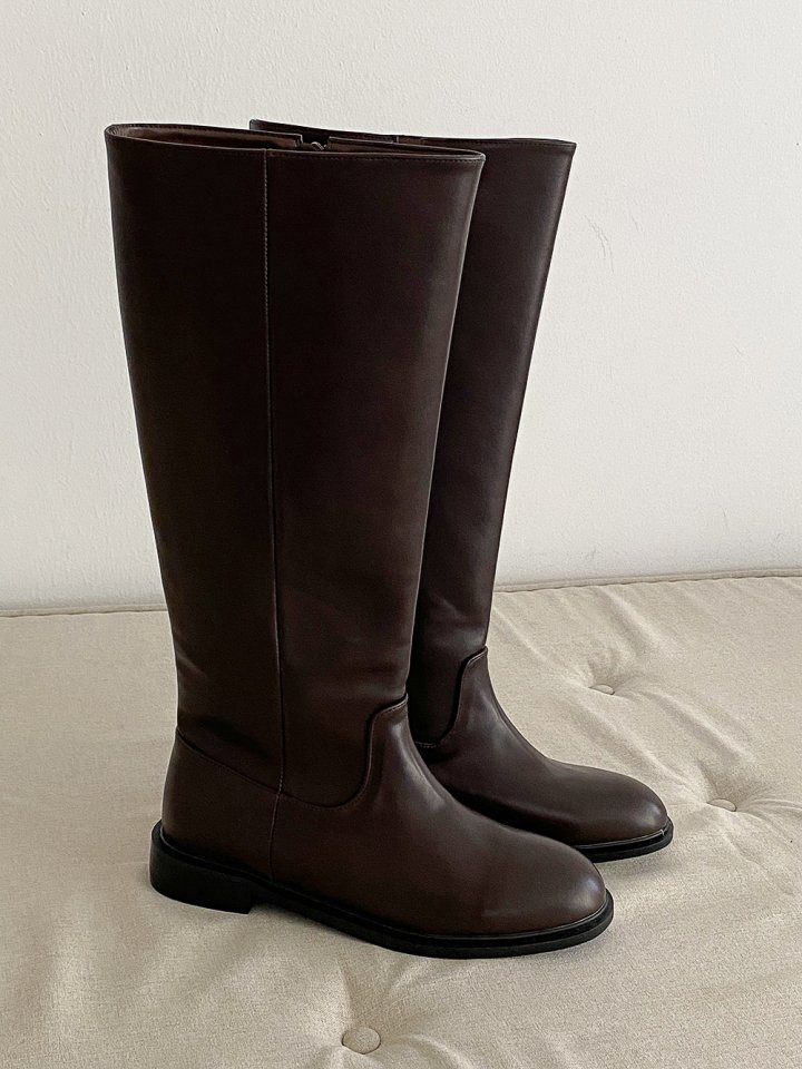 Vade - Korean Women Fashion - #womensfashion - Low Heel Basic Mid Half Boots - 5