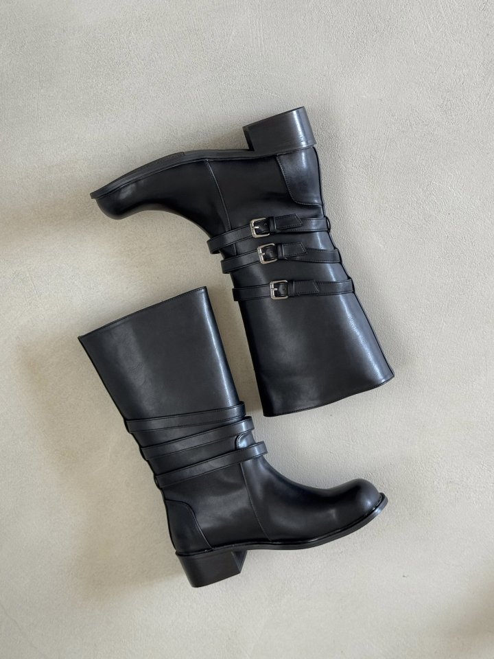 Vade - Korean Women Fashion - #womensfashion - Rider Biker Half Mid Boots - 2