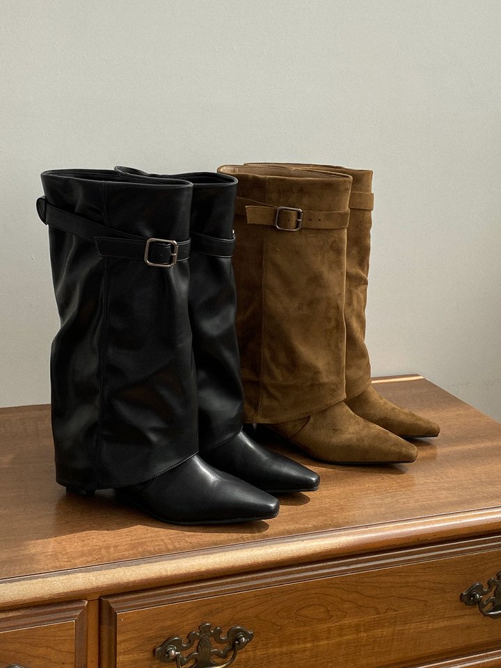 Vade - Korean Women Fashion - #momslook - Mid Half Boots - 4