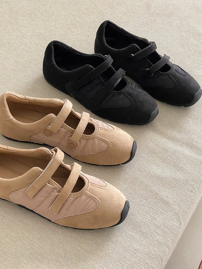 Vade - Korean Women Fashion - #womensfashion - Suede Strap Sneakers - 12