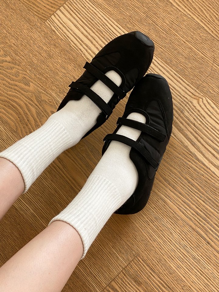 Vade - Korean Women Fashion - #womensfashion - Suede Strap Sneakers - 8