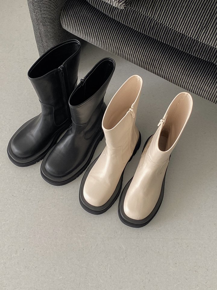 Vade - Korean Women Fashion - #womensfashion - Half Mid Boots - 2