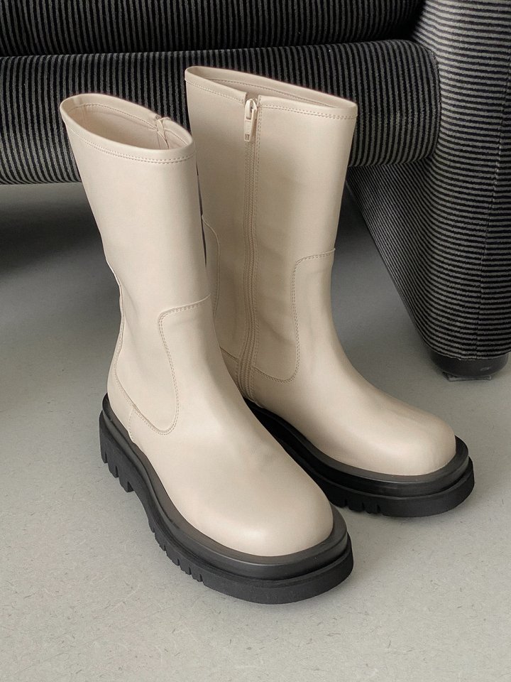 Vade - Korean Women Fashion - #momslook - Half Mid Boots - 4