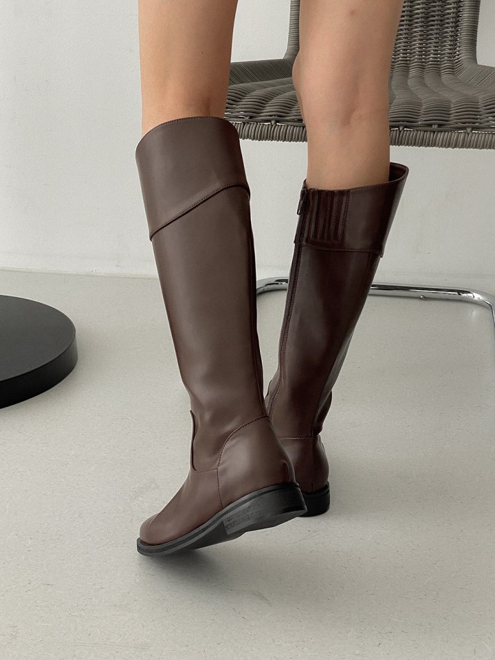 Vade - Korean Women Fashion - #womensfashion - Low Heel Mid Half Boots - 11