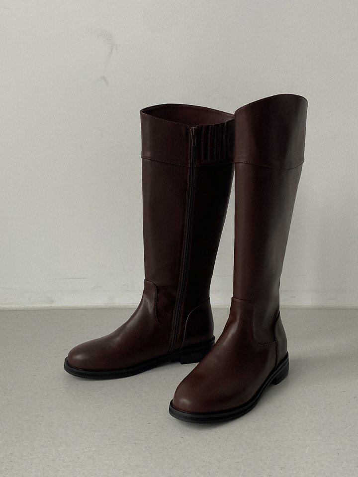 Vade - Korean Women Fashion - #womensfashion - Low Heel Mid Half Boots - 3
