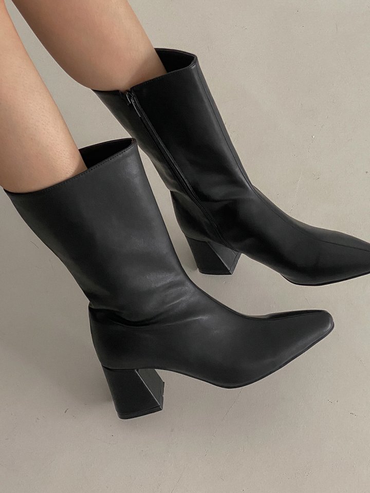 Vade - Korean Women Fashion - #womensfashion - Mid Half Boots - 10