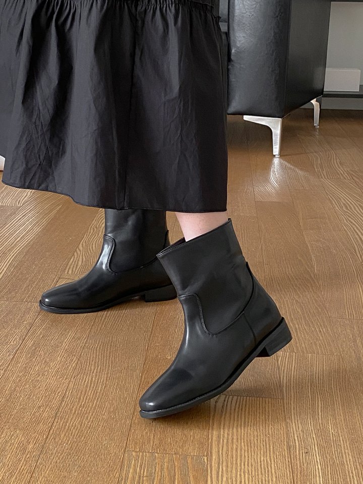 Vade - Korean Women Fashion - #womensfashion - Low Heel Best Mid Half Boots - 10