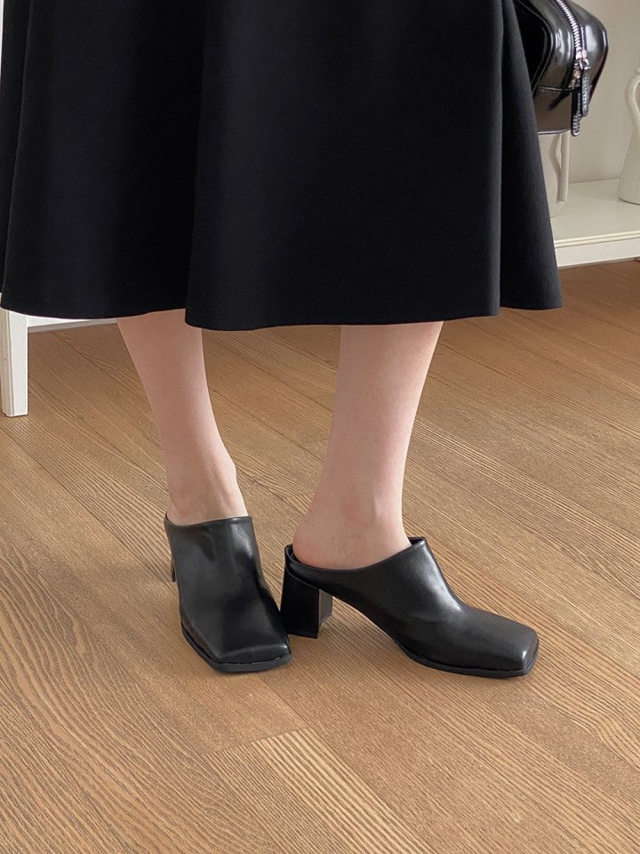 Vade - Korean Women Fashion - #womensfashion - Square Mid Loafers - 11
