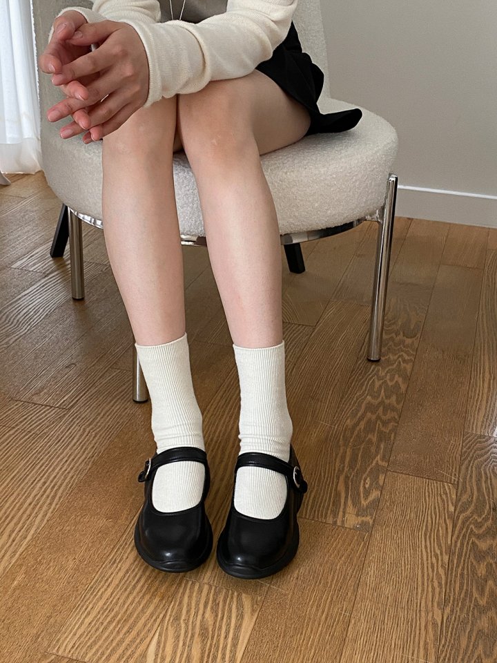Vade - Korean Women Fashion - #womensfashion - Mary Jane Pumps Flat Sneakers - 3