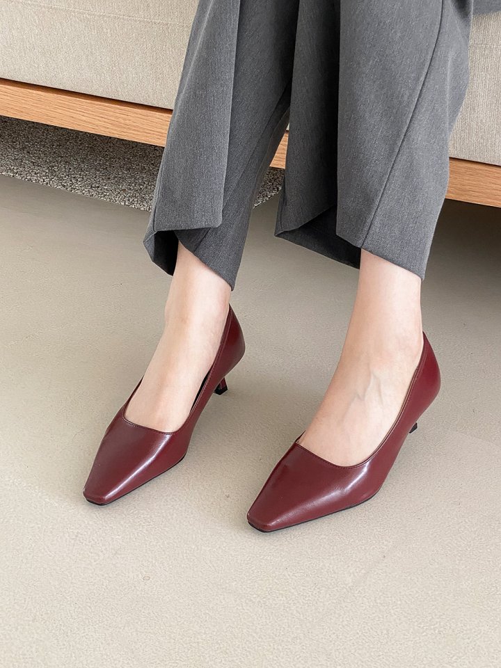 Vade - Korean Women Fashion - #womensfashion - Low Heel Square Heels - 11