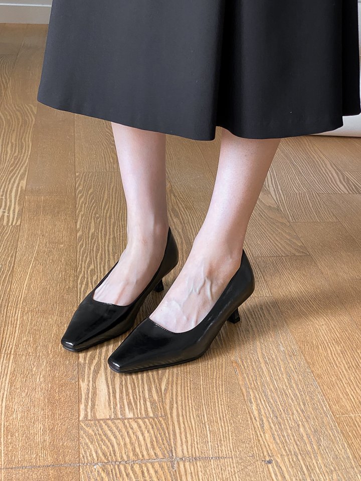 Vade - Korean Women Fashion - #womensfashion - Low Heel Square Heels - 5
