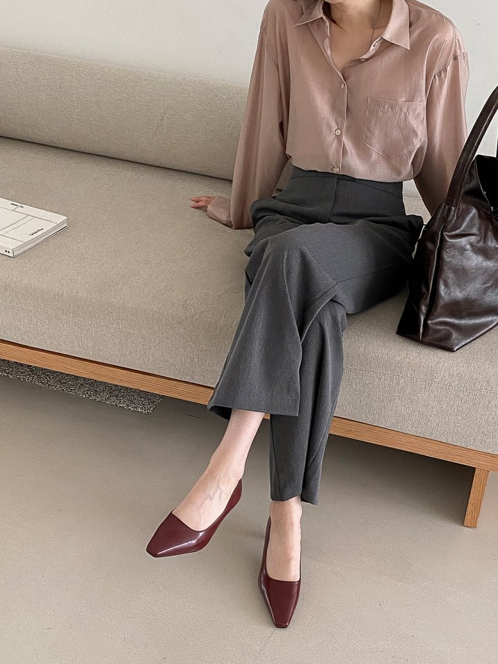 Vade - Korean Women Fashion - #womensfashion - Low Heel Square Heels - 9