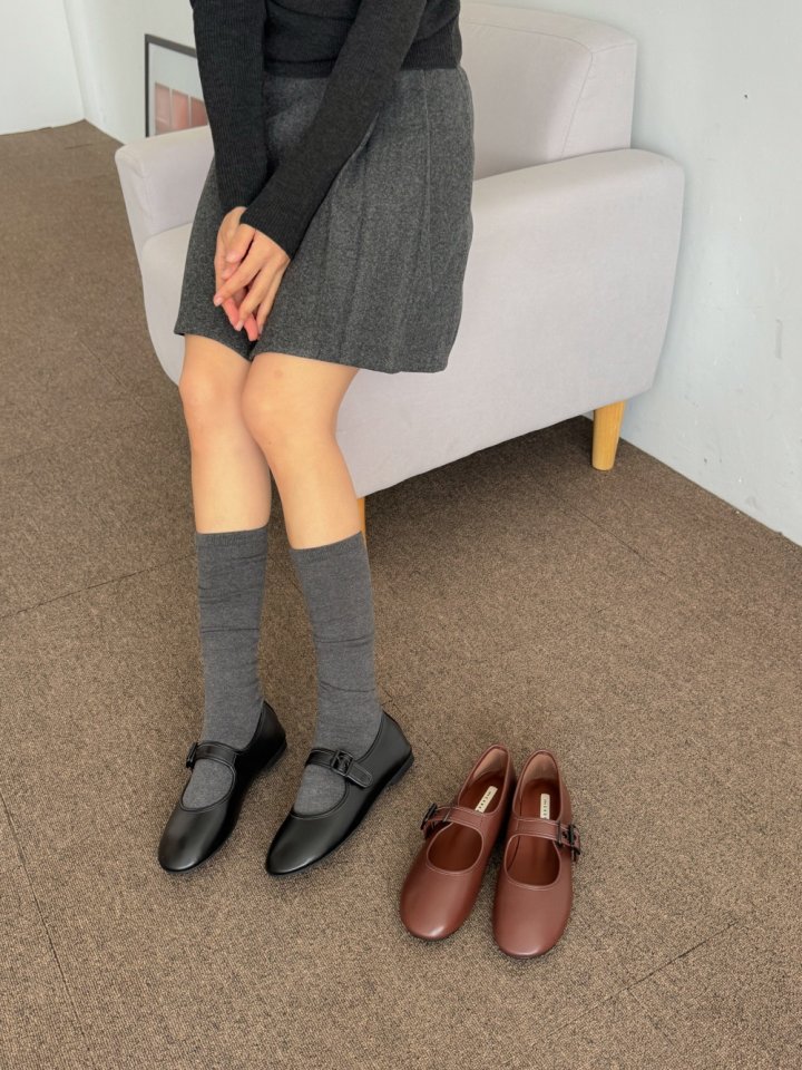 Vade - Korean Women Fashion - #momslook - Round Mary Jane Flats - 4