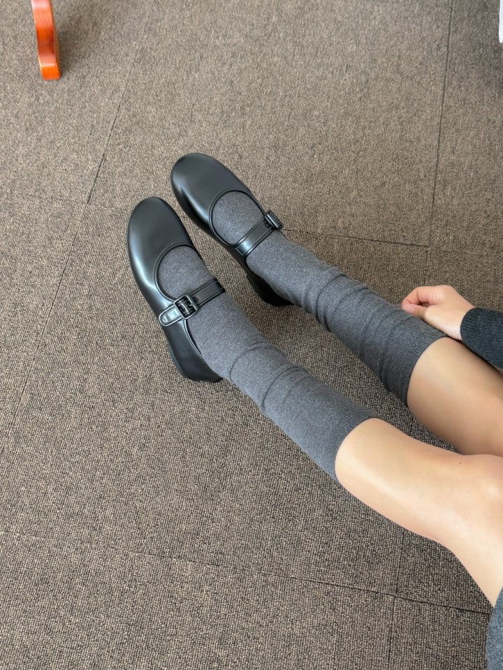 Vade - Korean Women Fashion - #womensfashion - Round Mary Jane Flats - 6