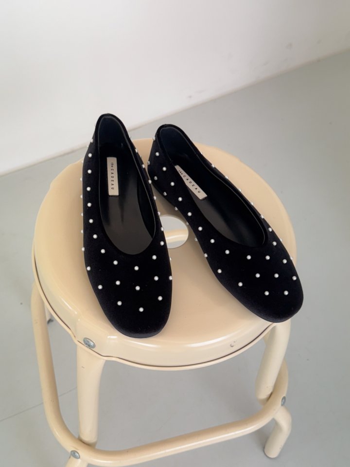 Vade - Korean Women Fashion - #womensfashion - Basic Round Flats - 3