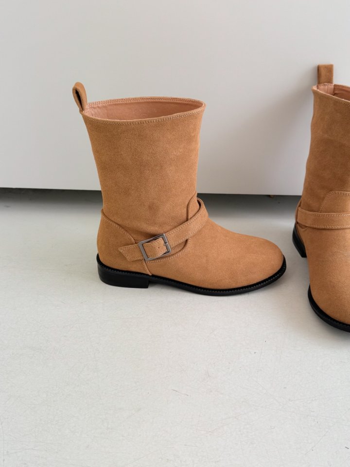 Vade - Korean Women Fashion - #womensfashion - Mid Half Suede Boots - 6