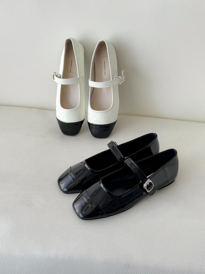 Vade - Korean Women Fashion - #womensfashion - Color Block Mary Jane Flats - 5