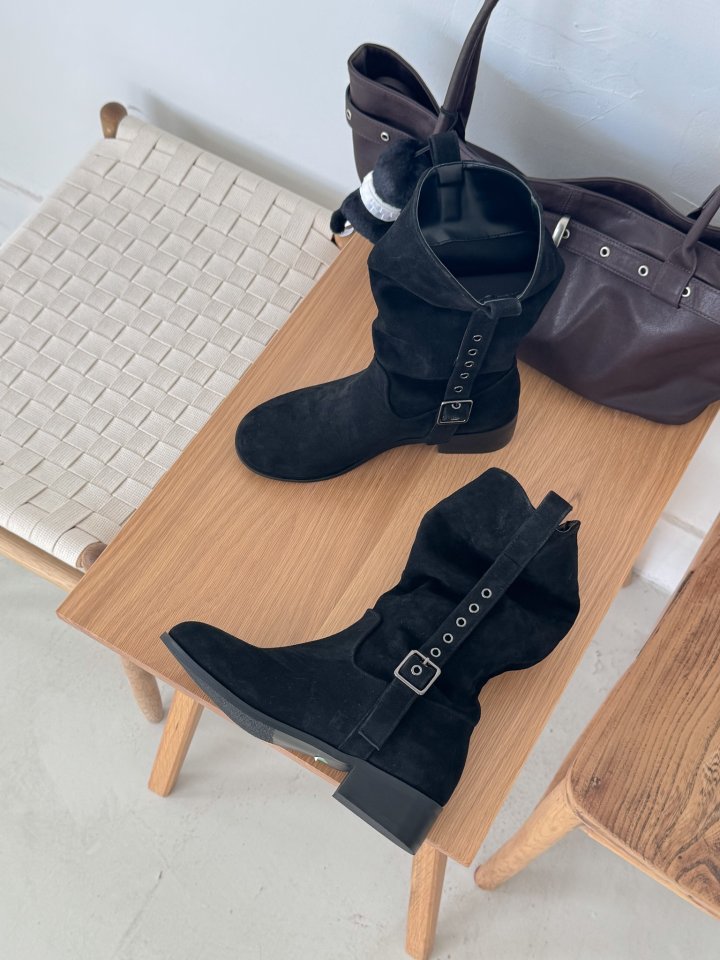 Vade - Korean Women Fashion - #womensfashion - Real Half Mid Boots - 10