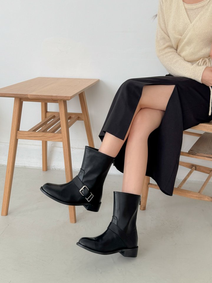 Vade - Korean Women Fashion - #womensfashion - Velcro Ankle Boots - 12