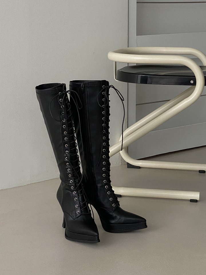 Vade - Korean Women Fashion - #womensfashion - Long Stiletto High Heel Walker Boots - 11