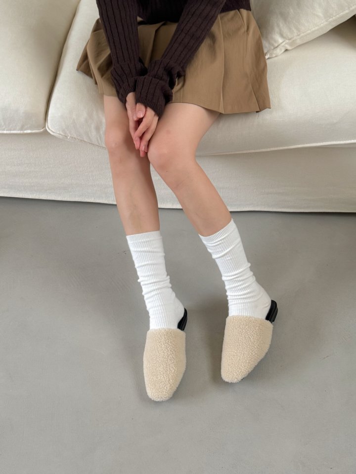Vade - Korean Women Fashion - #womensfashion - Fleece Lined Bloafer - 12