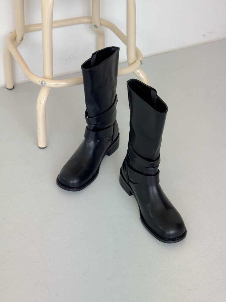 Vade - Korean Women Fashion - #womensfashion - Half Buckle Boots - 7