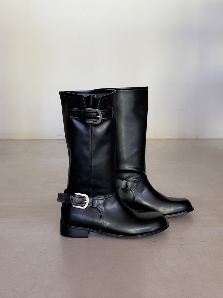 Vade - Korean Women Fashion - #womensfashion - Biker Half Mid Boots - 2
