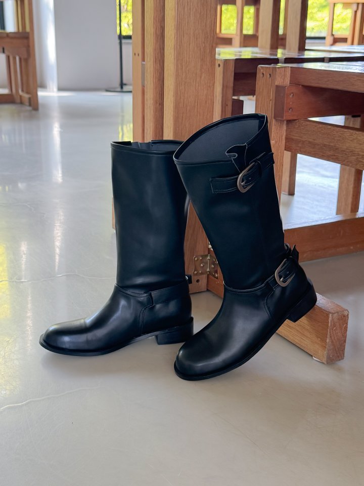 Vade - Korean Women Fashion - #womensfashion - Biker Half Mid Boots - 6