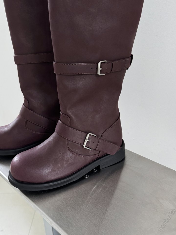 Vade - Korean Women Fashion - #womensfashion - Biker Half Mid Boots - 2