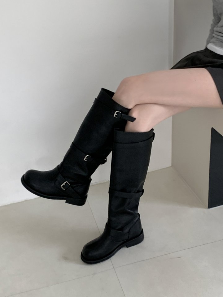 Vade - Korean Women Fashion - #womensfashion - Biker Half Mid Boots - 6