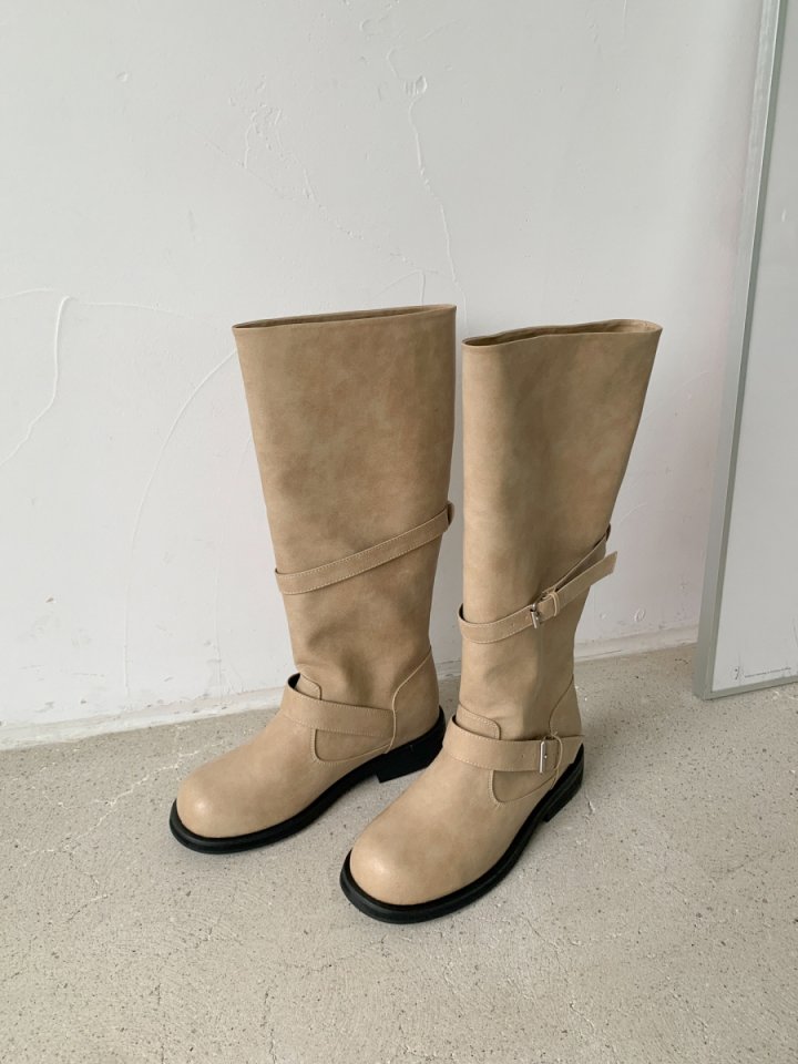 Vade - Korean Women Fashion - #momslook - Biker Rider Mid Half Boots - 4