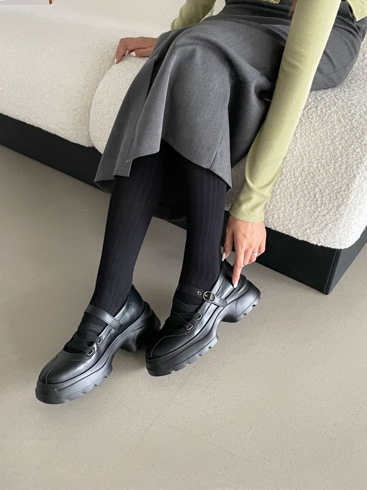 Vade - Korean Women Fashion - #womensfashion - Height Boost Buckle Loafers - 3