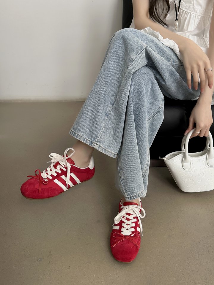 Vade - Korean Women Fashion - #womensfashion - Cowhide Azel Sneakers - 8