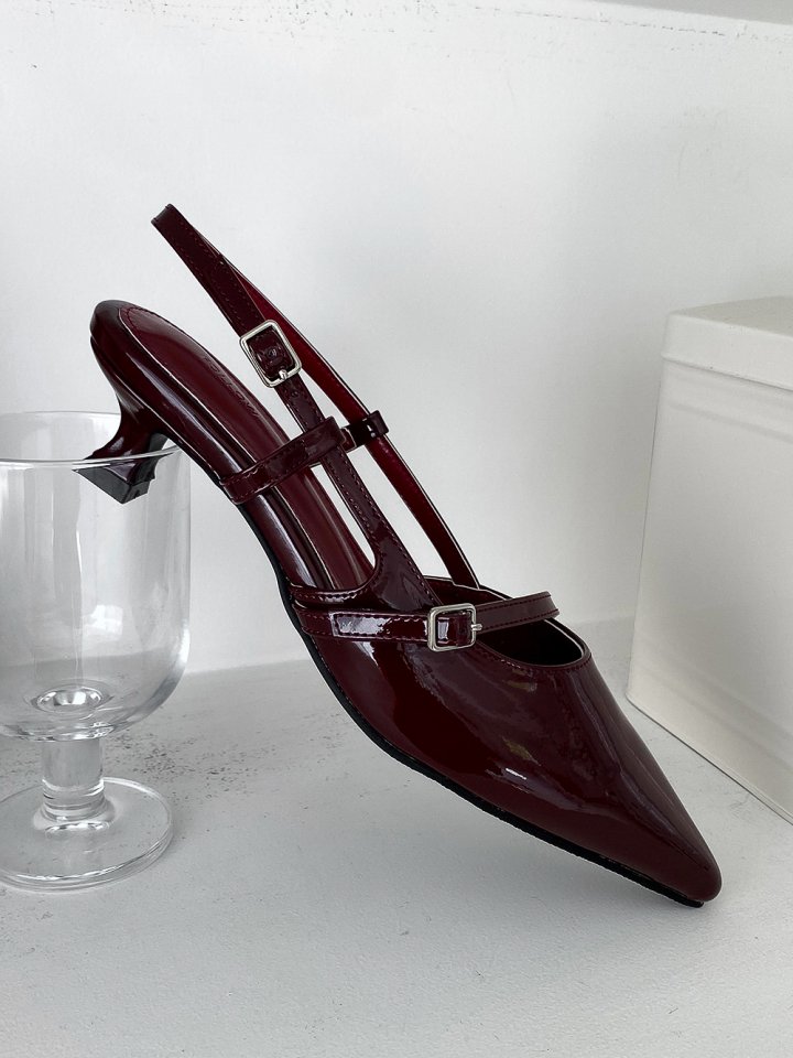 Vade - Korean Women Fashion - #womensfashion - Stiletto Buckle Pumps Heels - 5