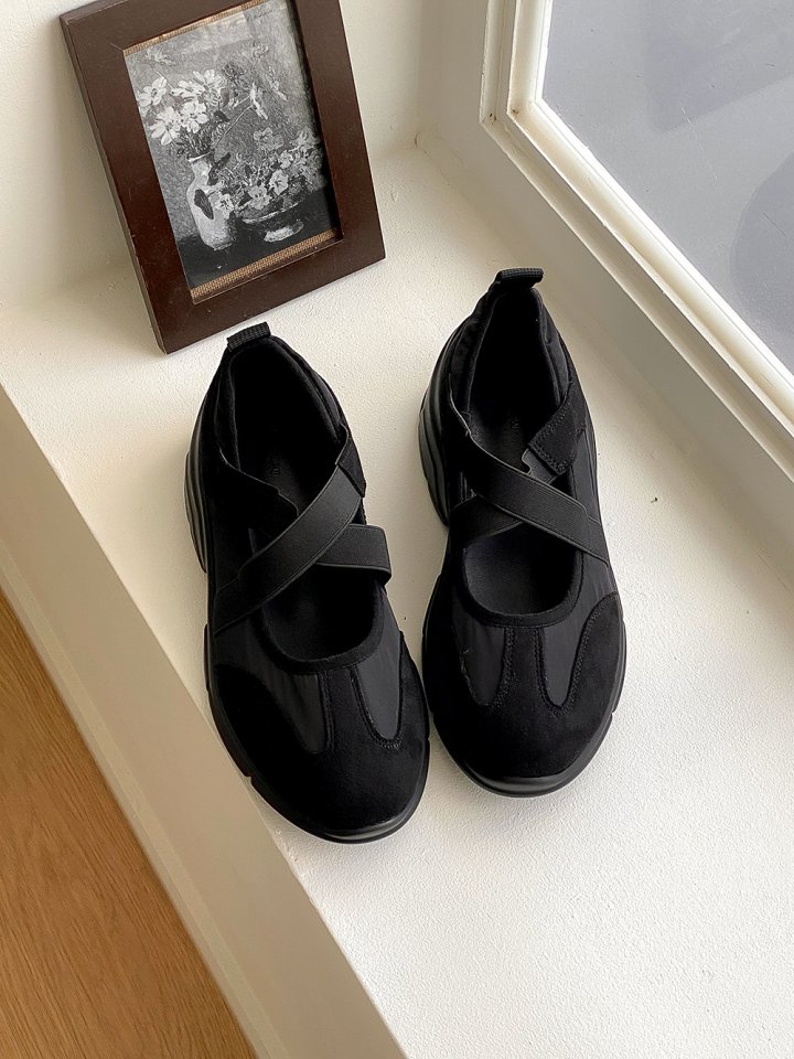 Vade - Korean Women Fashion - #womensfashion - Strap Banding Sneakers - 9