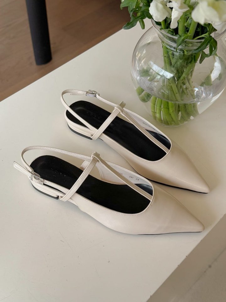 Vade - Korean Women Fashion - #womensfashion - Low Heel Stiletto Slingback Heels - 3