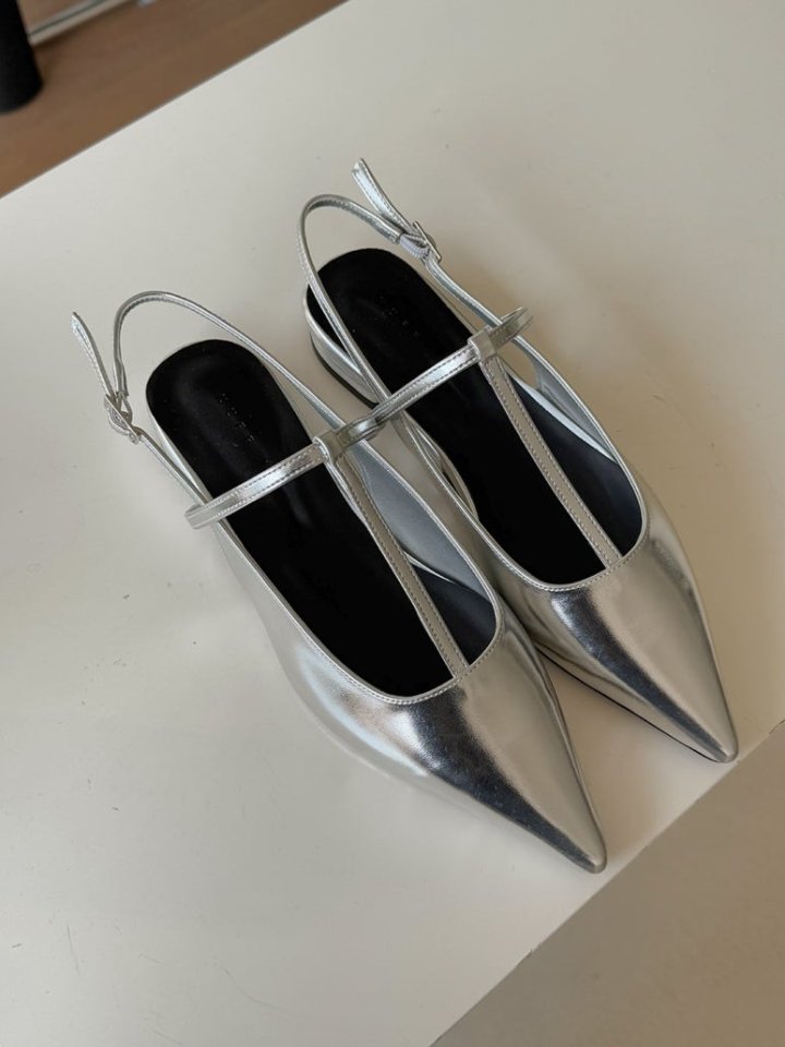 Vade - Korean Women Fashion - #womensfashion - Low Heel Stiletto Slingback Heels - 5