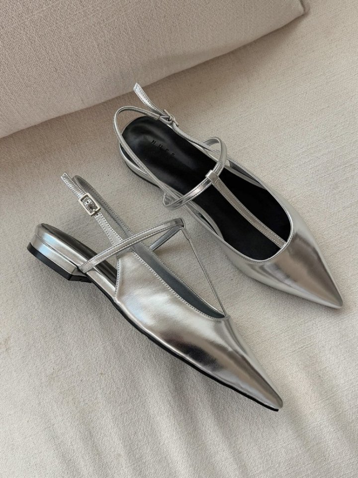 Vade - Korean Women Fashion - #womensfashion - Low Heel Stiletto Slingback Heels - 7