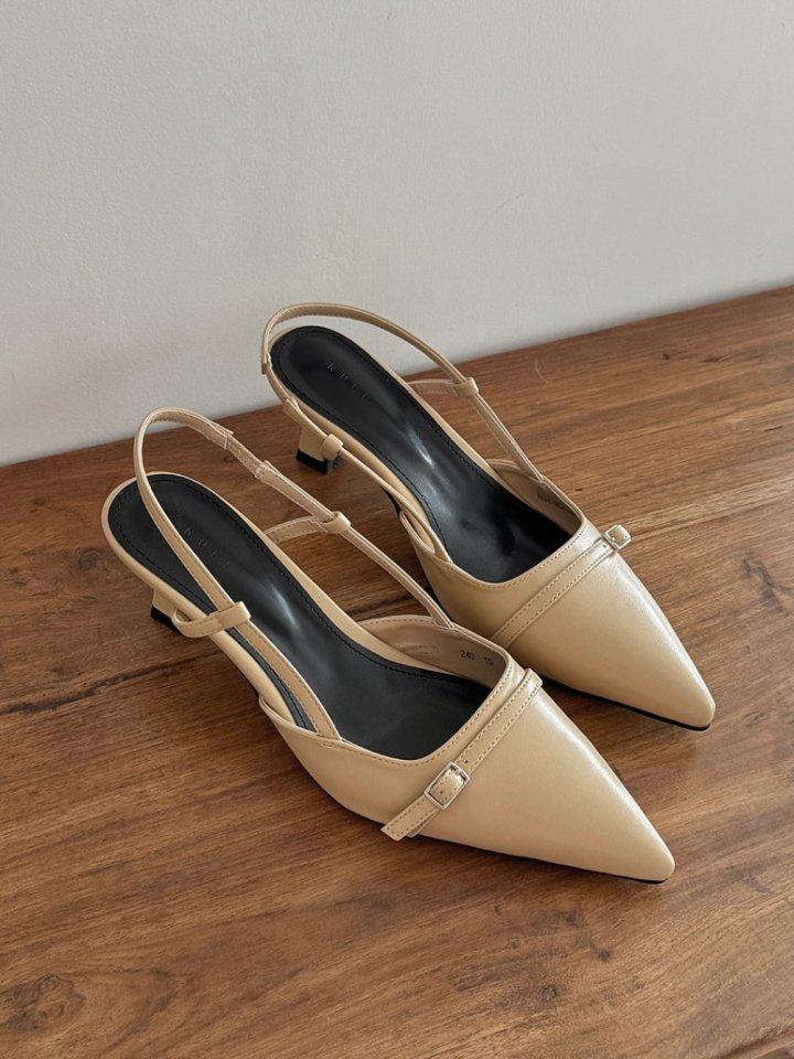 Vade - Korean Women Fashion - #momslook - Stiletto Slingback Heels - 4