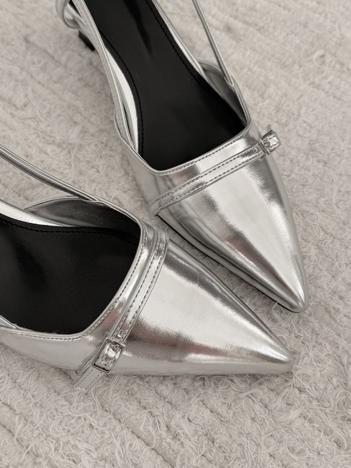 Vade - Korean Women Fashion - #womensfashion - Stiletto Slingback Heels - 8