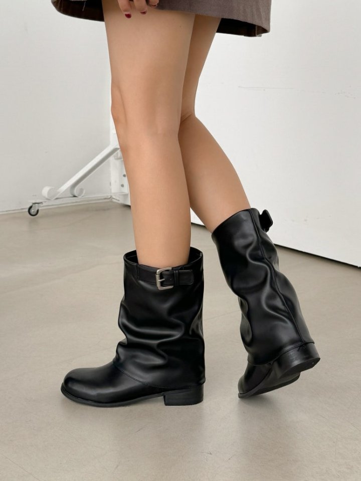 Vade - Korean Women Fashion - #momslook - Half Mid Boots - 4